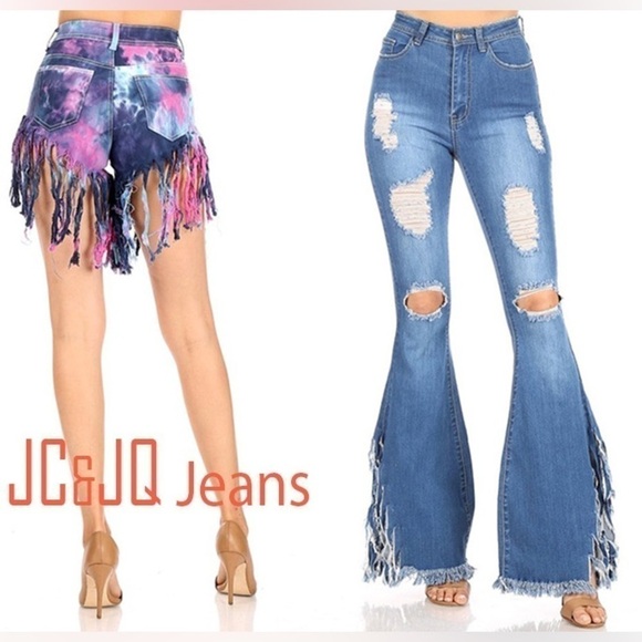 JC & JQ Funky Flare Jeans, Love the Feel & Stretch, Excellent Condition, M - Picture 3 of 10
